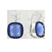 Ohrhänger mit Tanzanit und Zirkonia