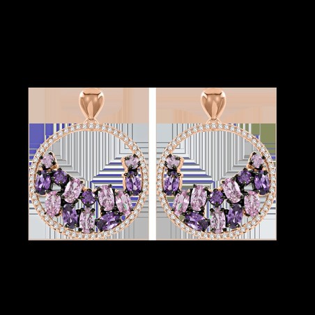 Ohrstecker vergoldet mit Amethyst