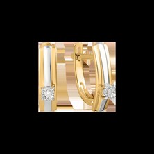 Ohrhänger mit Brillanten Gelbgold