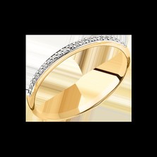 Damenring mit Brillanten Gelbgold