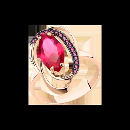 Damenring mit Rubin