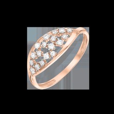 Кольцо с фианитами