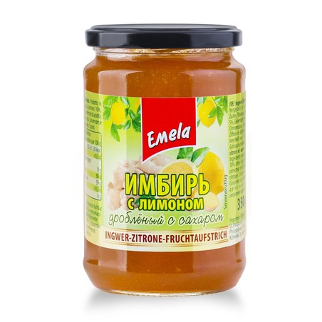 Ingwer-Zitrone-Fruchtaufstrich Emelja 350 g