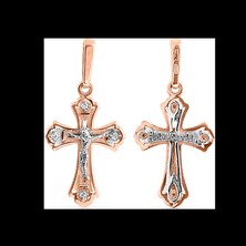 Kreuz Anhänger mit Zirkonia