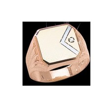 Мужское кольцо с фианитом