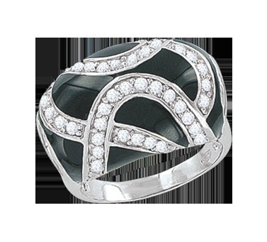 Кольцо с фианитами