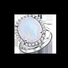 Damenring mit Opal