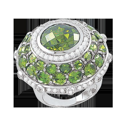 Кольцо с фианитами