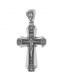 Крест из чернёного серебра