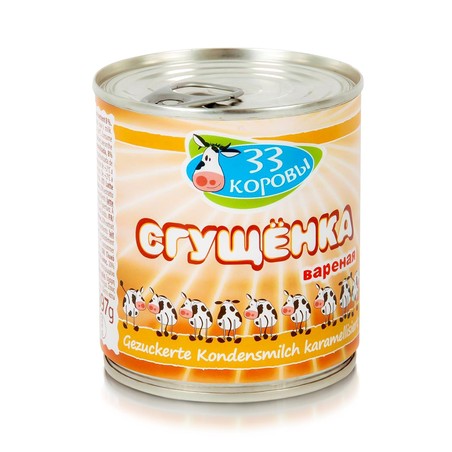 "33 Korovy" Karamelisierte und Gezuckerte Kondensmilch 8% Fett