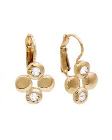 Ohrringe mit Swarovski Kristallen, Vergoldet 18K LC