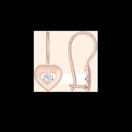 Серьги с фианитами