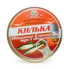 Baltische Sprotten gebraten in Tomatensauce mit Gemüse 240g