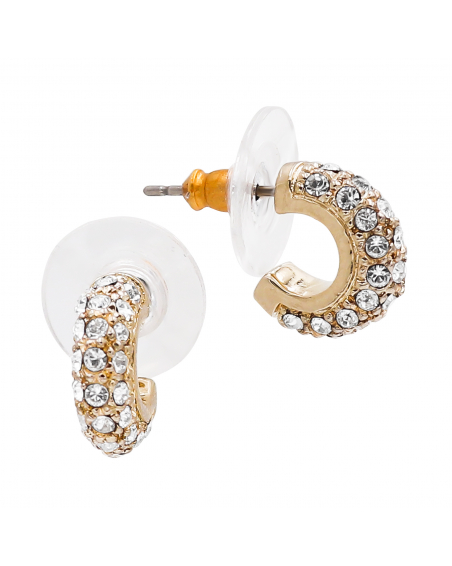 Ohrringe mit Swarovski Kristallen, Vergoldet 18 K LC