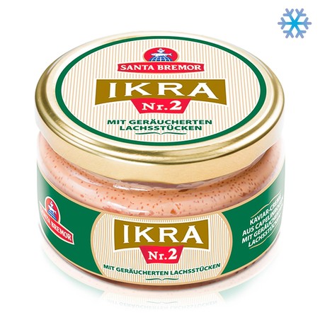 Capelin-Kaviar /Lachsstücke