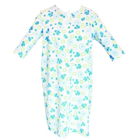 Flanellnachthemd mit 3/4 Ärmel, Größe 48/50