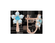 Серьги с фианитами