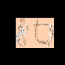 Серьги с фианитами