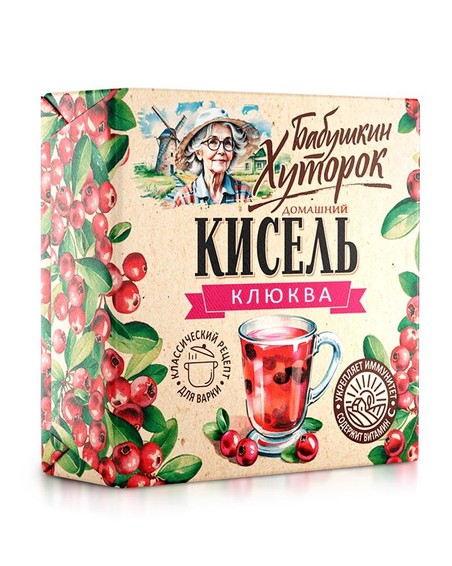 "Kissel" Getränkepulver mit Preiselbeeregeschmack