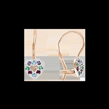 Серьги с фианитами