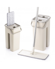 Wischmop Eimer Bodenwischer Set Komfort-Cleaning Mop Bodenreiniger+Wischsystem