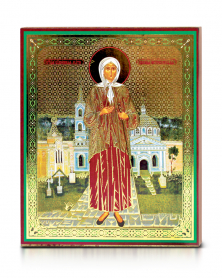 Ikona "Ksenia Peterburgskaja" 10х12