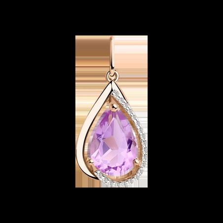 Anhänger mit Amethyst und Zirkonia