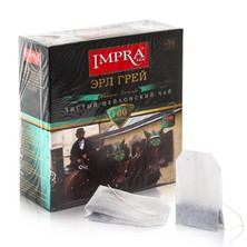 "IMPRA" Schwarztee mit Bergamottegeschmack, 100 Teebeutel