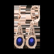 Серьги с сапфирами