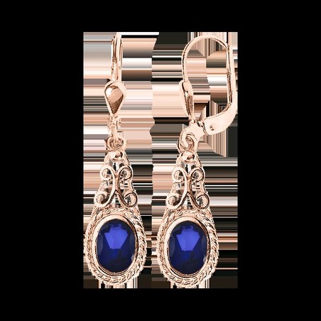 Ohrhänger mit Saphir