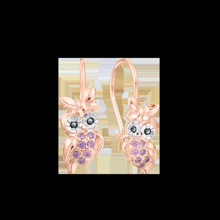 Серьги с фианитами