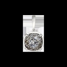 Anhänger mit schwarzem Swarovski Kristall