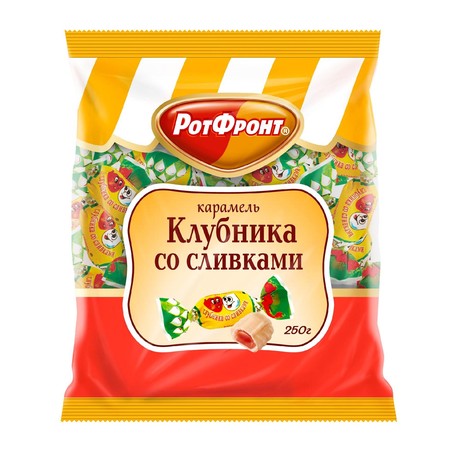 Клубника со сливками 250г