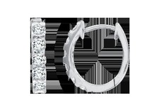 Серьги с фианитами