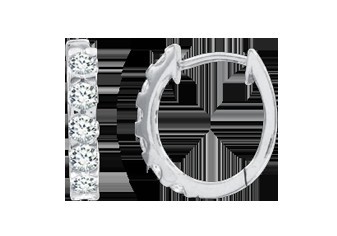 Серьги с фианитами