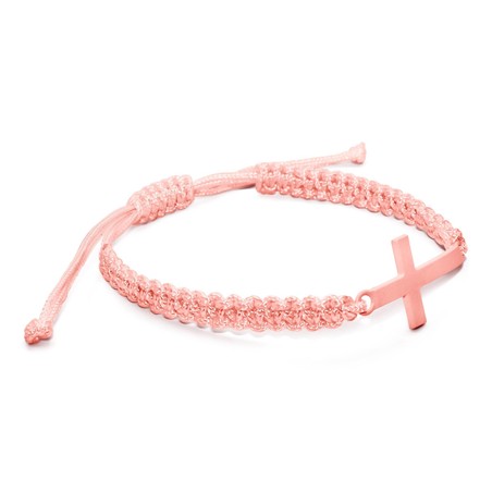 Браслет розовый ниточка